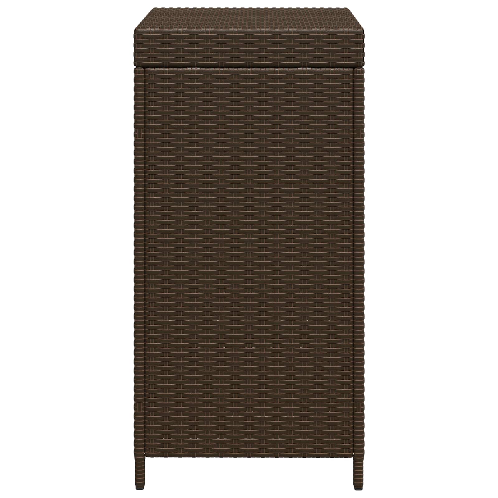 Buiten Afvalbak Bruin 40 x 40 x 80 cm poly rattan image 6