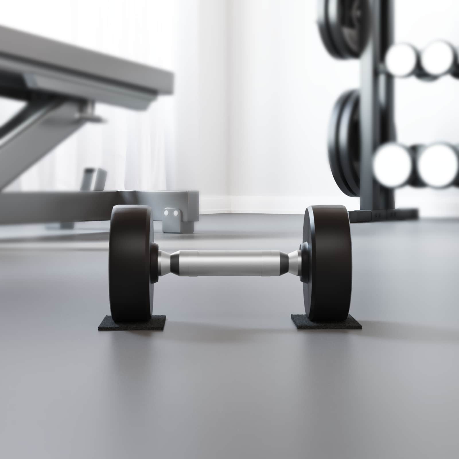 vidaXL Gummipad Schwarz Gummi