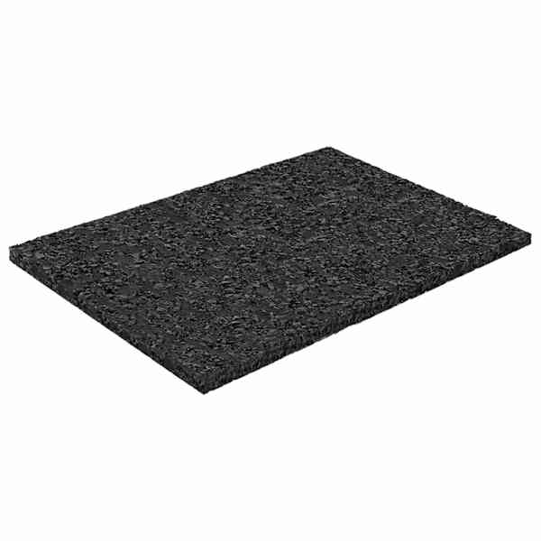 vidaXL Kummi graanulite terrassipadja Must 6 x 9 x 0,3 cm Kumm