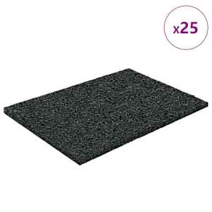 Gumový granulační zahradní pad Černý 6 x 9 x 0,3 cm Guma - obrázek 3
