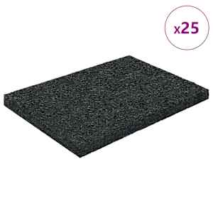 Gumový granulační zahradní pad Černý 6 x 9 x 0,6 cm Guma - obrázek 3