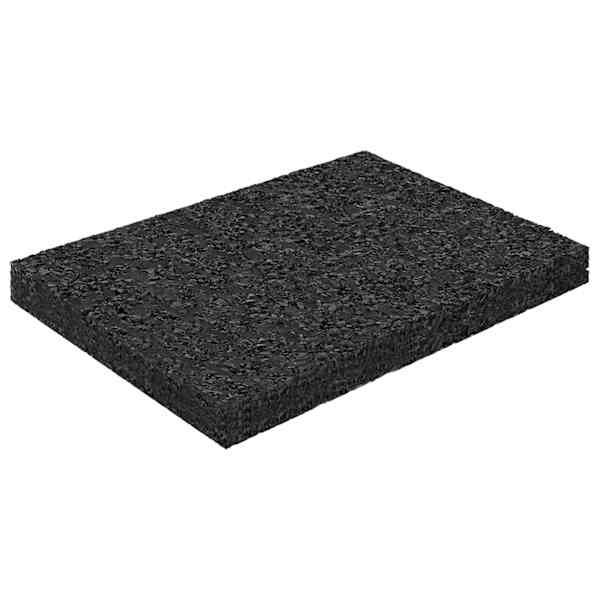 vidaXL Kummi graanulite terrassipadja Must 6 x 9 x 0,8 cm Kumm