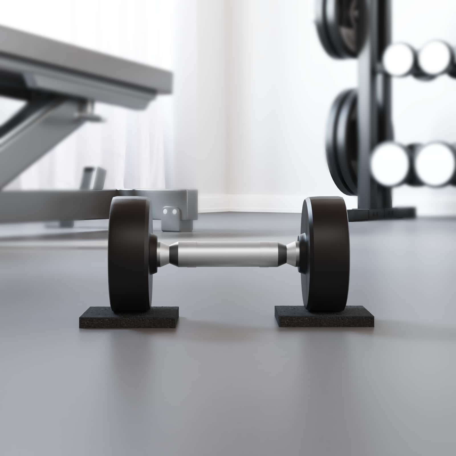 vidaXL Gummipad Schwarz Gummi