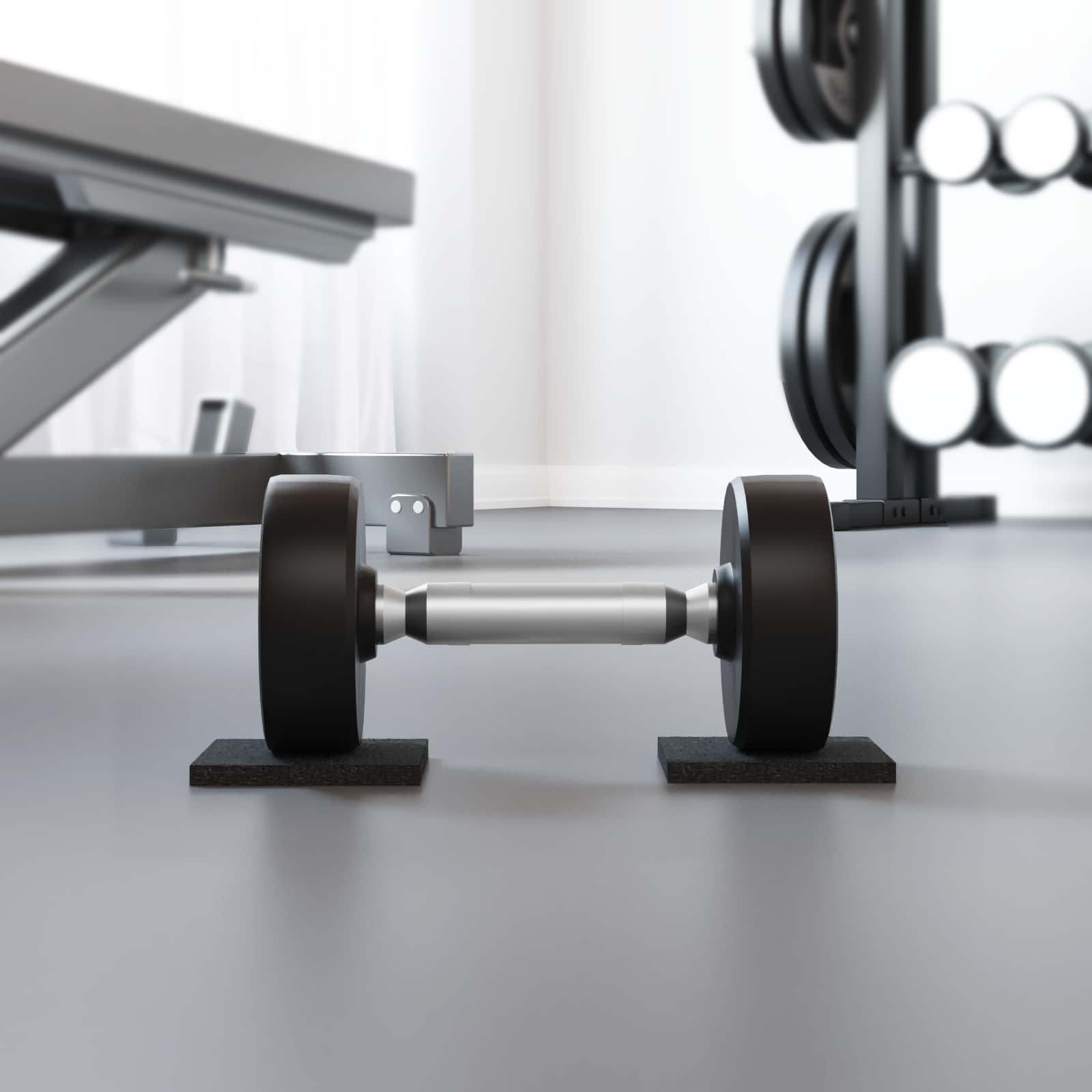 vidaXL Gummipad Schwarz Gummi