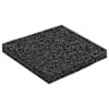 vidaXL Kummi graanulite terrassipadja Must 9 x 9 x 0,8 cm Kumm