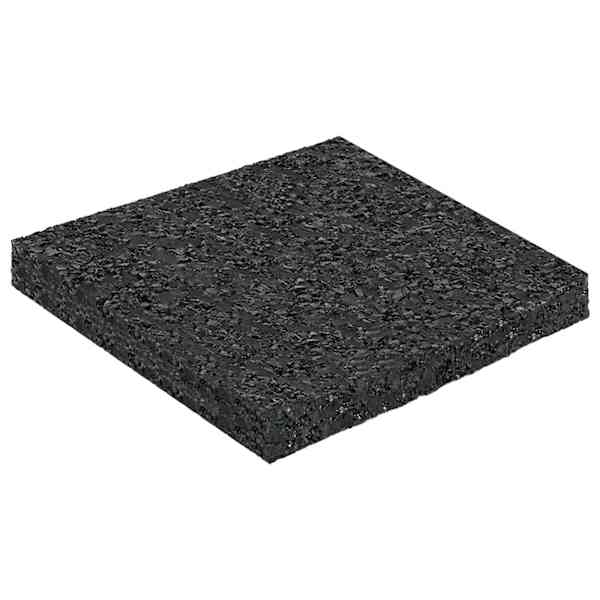 vidaXL Kummi graanulite terrassipadja Must 9 x 9 x 0,8 cm Kumm