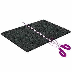 Gumový granulační zahradní pad Černý 6 x 9 x 0,3 cm Guma - obrázek 8