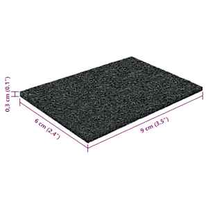 Gumový granulační zahradní pad Černý 6 x 9 x 0,3 cm Guma - obrázek 10