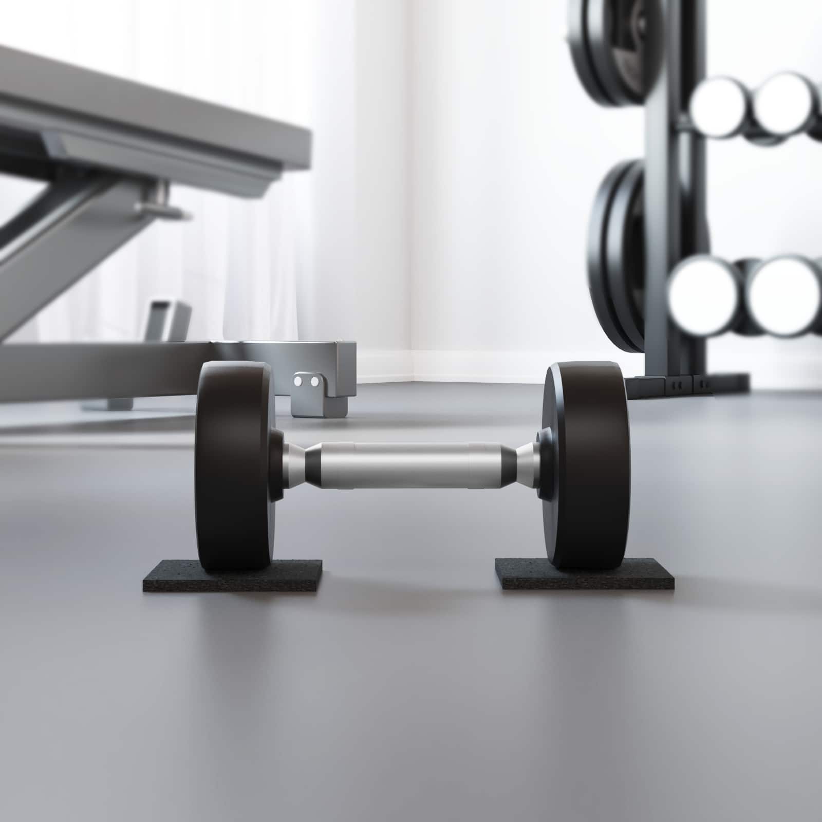 vidaXL Gummipad Schwarz Gummi