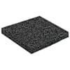 vidaXL Kummi graanulite terrassipadja Must 9 x 9 x 0,8 cm Kumm