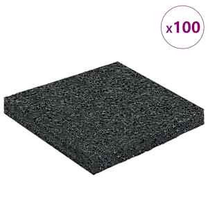 Gumový granulační zahradní pad Černý 9 x 9 x 0,8 cm Guma - obrázek 3