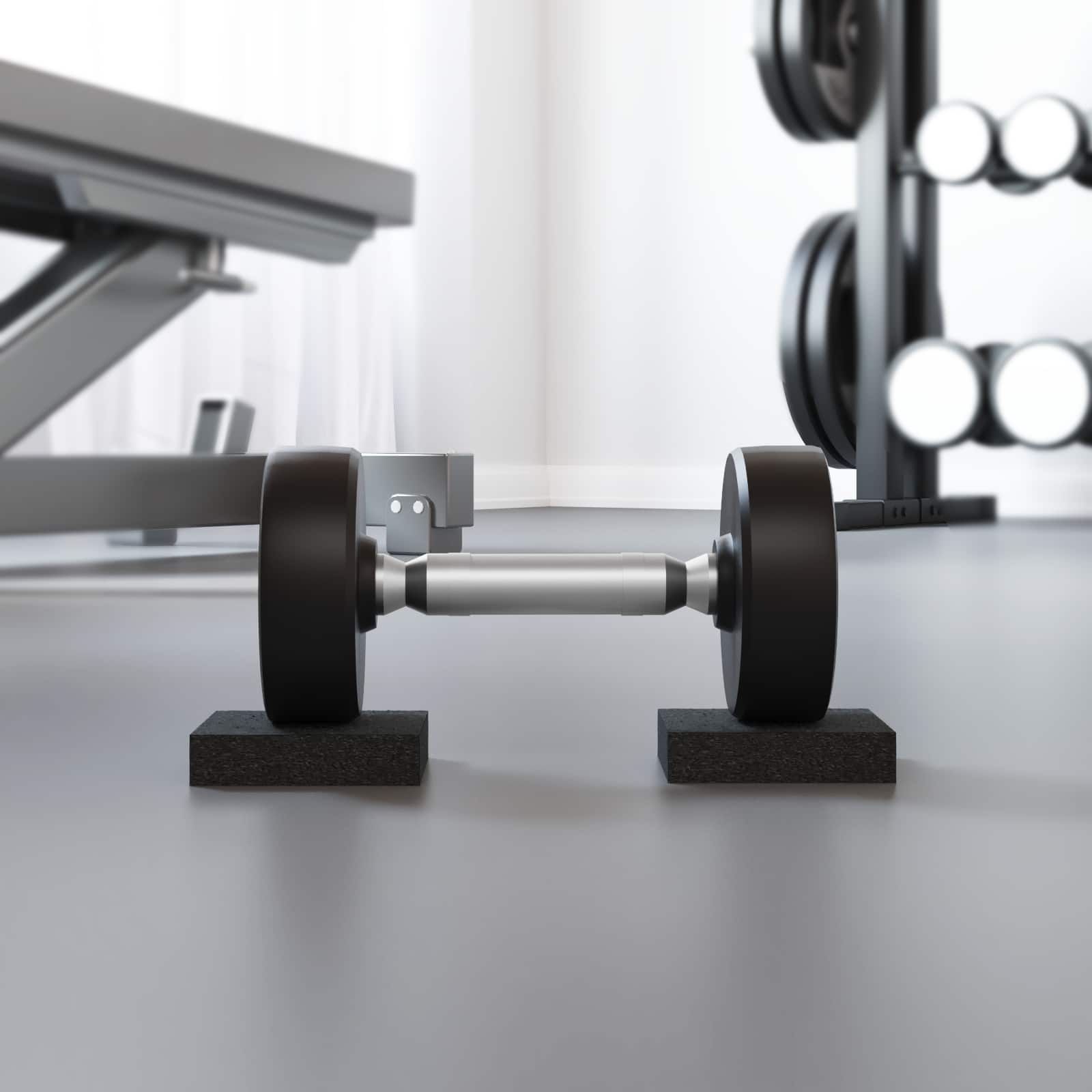 vidaXL Gummipad Schwarz Gummi