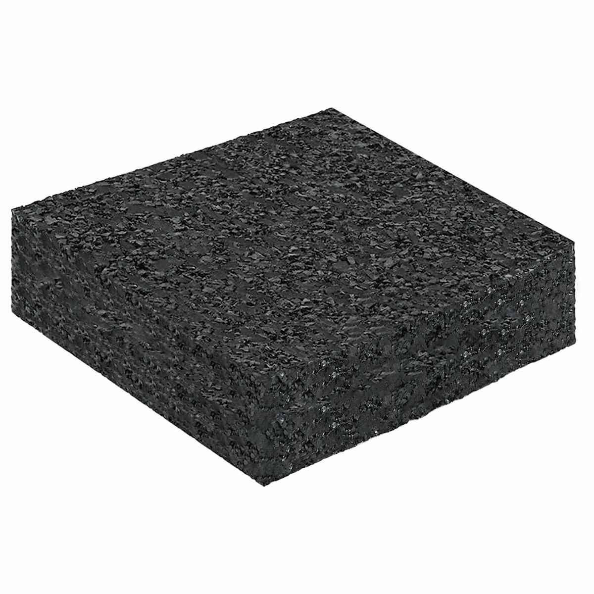 Gummigranulat terrasseplade Sort Gummi - Billede 2