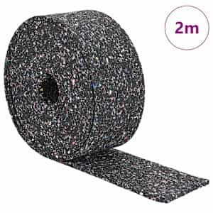 vidaXL Kummigranulaat rull Must 200 x 5 x 0,3 cm Kumm