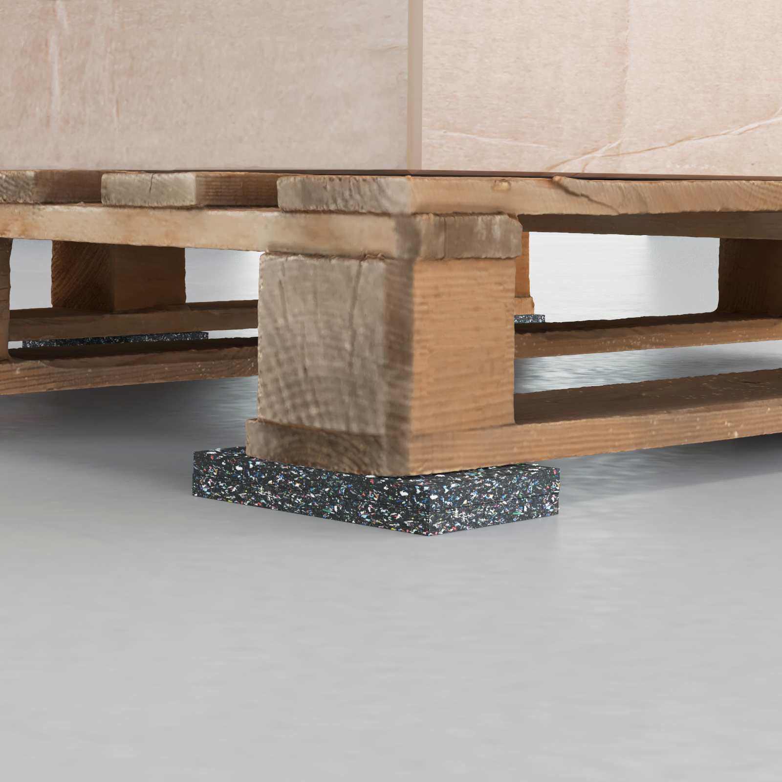 Thumbnail - vidaXL Gummiwalze Schwarz Gummi