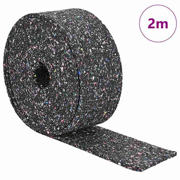 vidaXL Kummigranulaat rull Must 200 x 8 x 0,8 cm Kumm