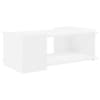 vidaXL Kohvilaud Valge 90 x 50 x 33 cm Tehispuit