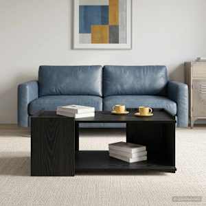 Klubska miza Črni hrast 90 x 50 x 33 cm Inženirski les