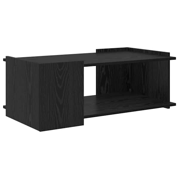 vidaXL Kohvilaud Must tamm 90 x 50 x 33 cm Tehispuit