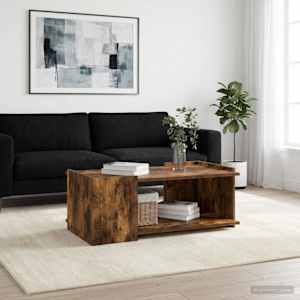 Klubska miza Dimljen hrast 90 x 50 x 33 cm Inženirski les