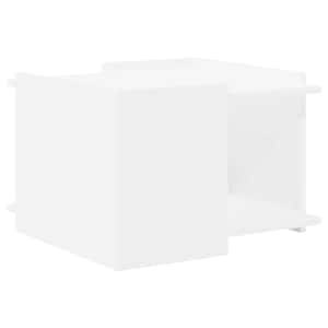 Klubska miza Bela 50,5 x 50 x 33 cm Inženirski les