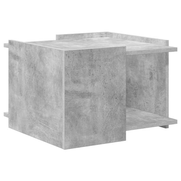 vidaXL Kohvilaud Betoonhall 50,5 x 50 x 33 cm Tehispuit
