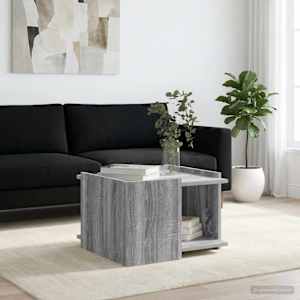 Klubska miza Siva Sonoma 50,5 x 50 x 33 cm Inženirski les