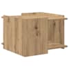 vidaXL Kohvilaud Artisan tamm 50,5 x 50 x 33 cm Tehispuit