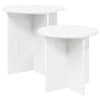 vidaXL Abilaudade komplekt 2 tk &Oslash; 45 x 45 cm T&ouml;&ouml;deldud puit