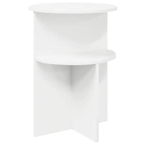 Stranska miza Bela Ø 39,5 x 55 cm Inženirski les