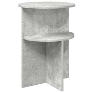 Stranska miza Betonsko siva Ø 39,5 x 55 cm Inženirski les