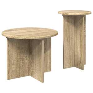 Sada odkládacích stolků 2 pcs Dub sonoma Kompozitní dřevo - obrázek 3