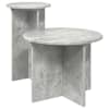 vidaXL Abilaudade komplekt 2 tk Betoonhall &Oslash; 45 x 35 cm Tehispuit