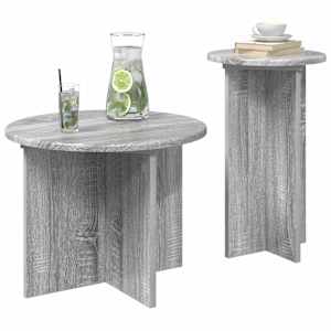 Sada odkládacích stolků 2 pcs Šedá sonoma Kompozitní dřevo - obrázek 2