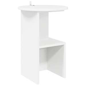 vidaXL K&uuml;lglaud Valge &Oslash; 39,5 x 55 cm Tehispuit