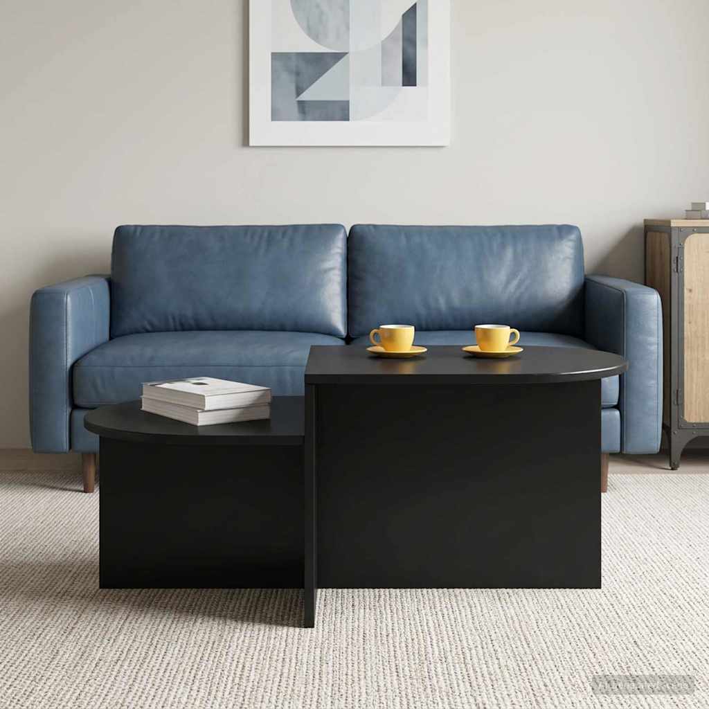 vidaXL Masă de cafea Stejar Negru 100 x 50 x 40 cm Lemn prelucrat