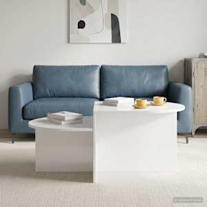 Klubska miza Bela visok sijaj 100 x 50 x 40 cm Inženirski les