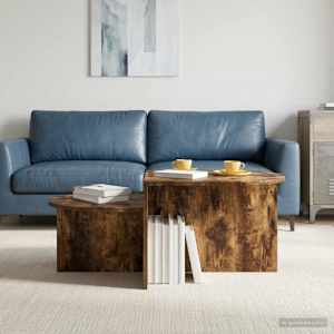 Klubska miza Dimljen hrast 100 x 50 x 40 cm Inženirski les