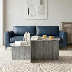 Klubska miza Siva Sonoma 100 x 50 x 40 cm Inženirski les