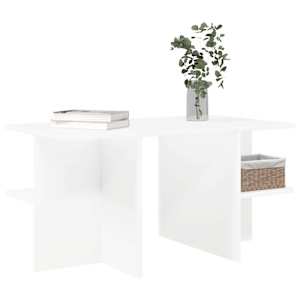Konferenční stolek Bílá 87 x 50 x 45 cm Dřevěný materiál - obrázek 3