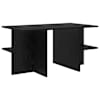 vidaXL Kohvilaud Must tamm 87 x 50 x 45 cm T&ouml;&ouml;deldud puit