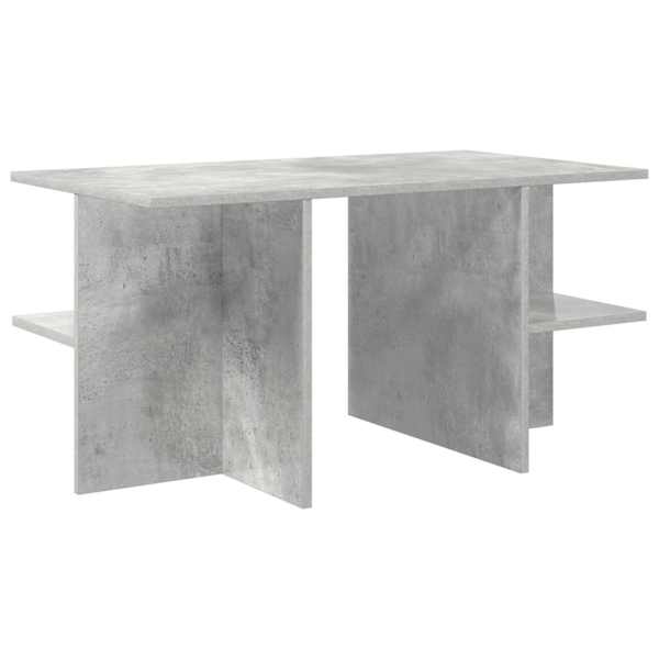 vidaXL Kohvilaud Betoonhall 87 x 50 x 45 cm T&ouml;&ouml;deldud puit