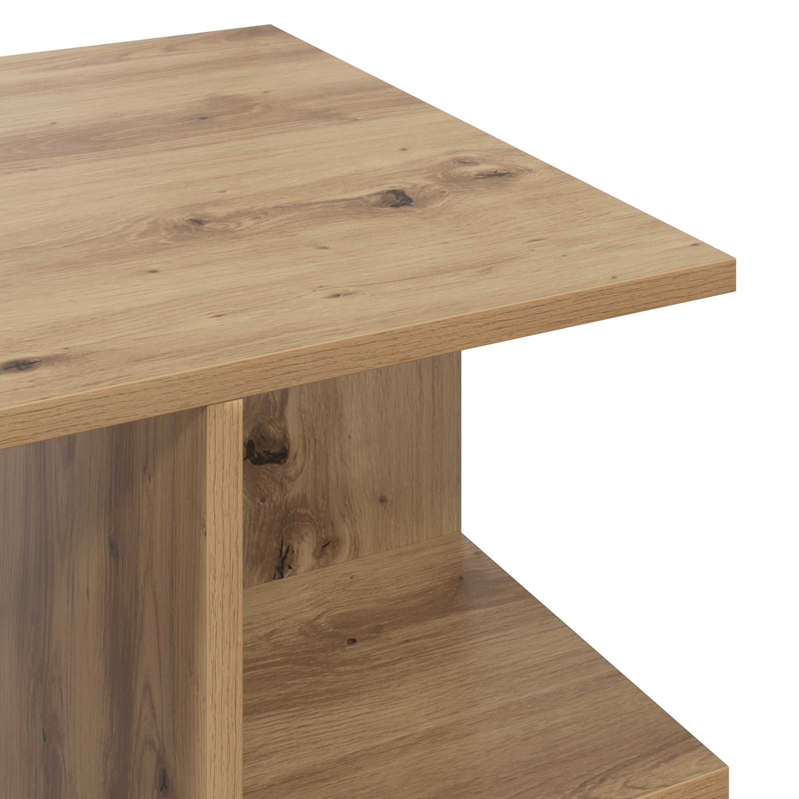 Klubska miza Artisan hrast 87 x 50 x 45 cm Konstruirano leseno - slika 8