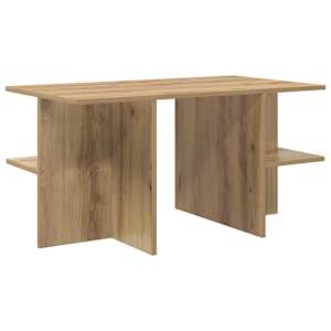 vidaXL Kohvilaud Artisan tamm 87 x 50 x 45 cm T&ouml;&ouml;deldud puit