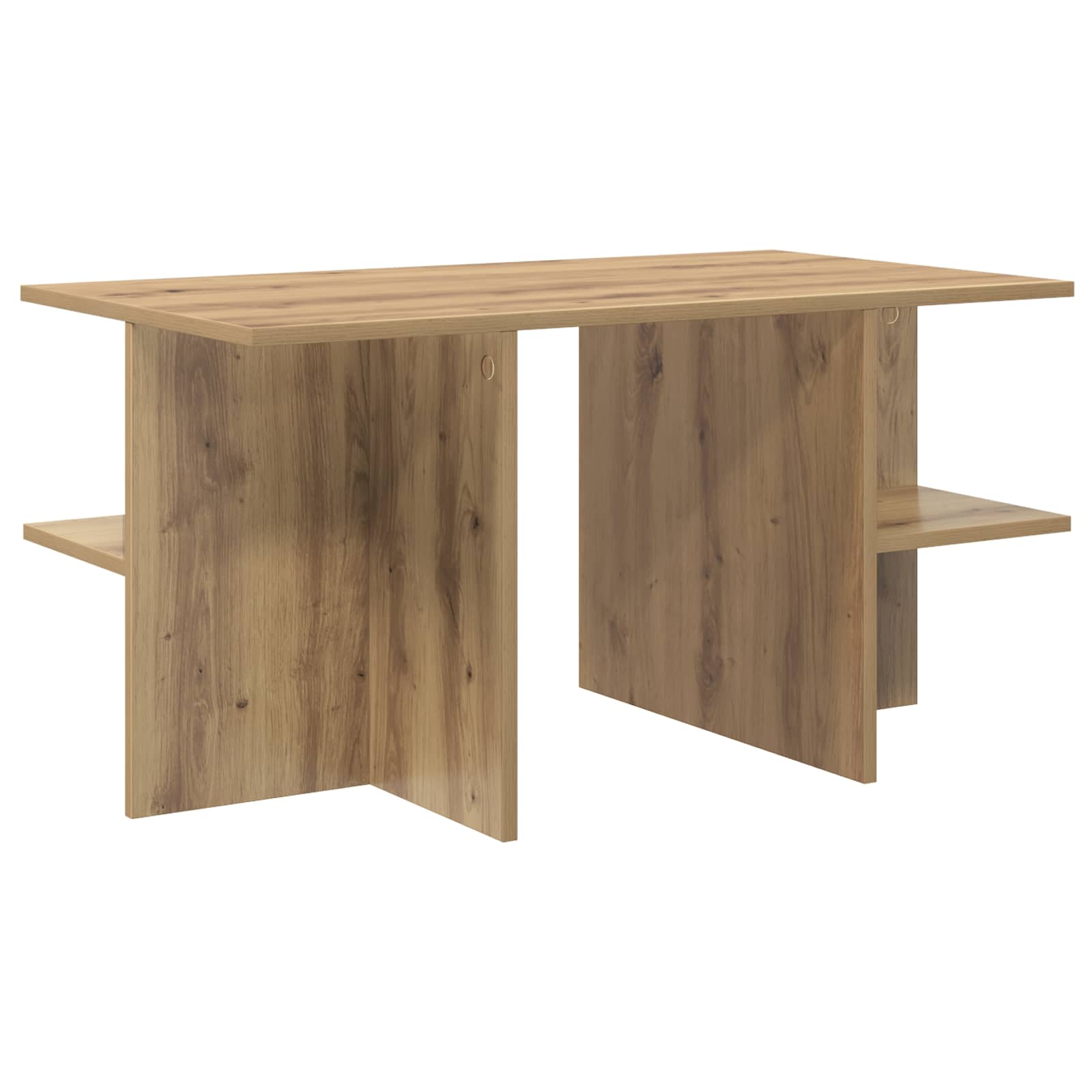 Klubska miza Artisan hrast 87 x 50 x 45 cm Konstruirano leseno - slika 7
