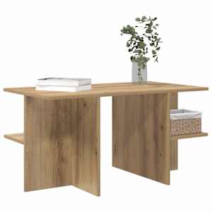 Konferenční stolek Dub artisan 87 x 50 x 45 cm Dřevěný materiál - obrázek 3