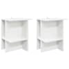vidaXL Kohvilaud 2 tk Valge 40 x 30 x 49 cm Tehispuit