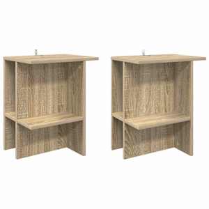 Konferenční stolek 2 pcs Dub sonoma 40 x 30 x 49 cm - obrázek 2