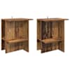 vidaXL Kohvilaud 2 tk Vana puit 40 x 30 x 49 cm Tehispuit