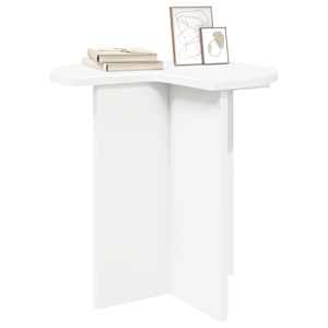 Boční stůl s úložištěm 2 pcs Bílá Ø 39 x 38 cm Kompozitní dřevo - obrázek 3
